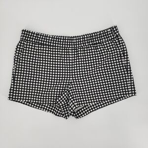 𝅺j. Crew Factory Polka Dot Pull-on Black and White Shorts, Size 8